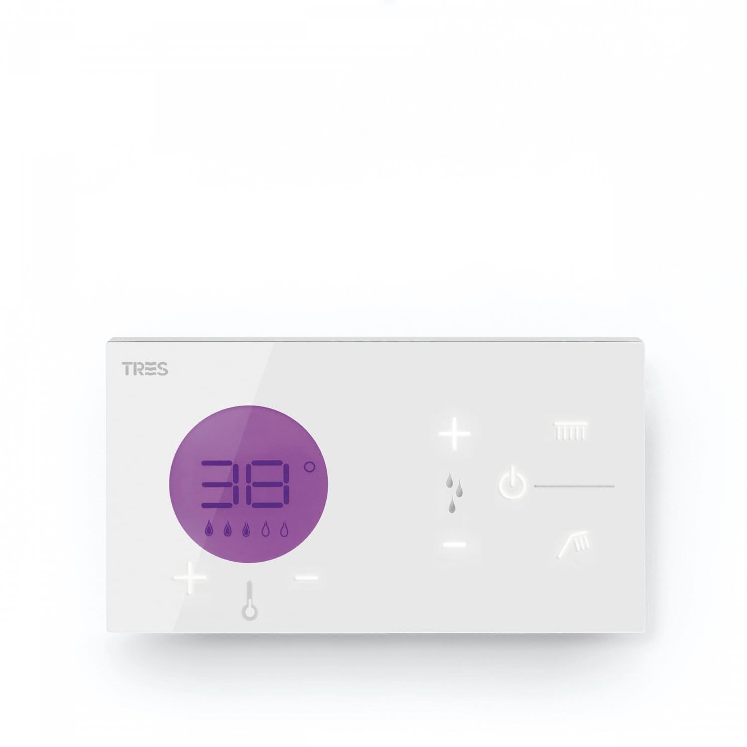 Tres Shower Technology Elektronische Unterputz-Thermostatsteuerung 2- Wege weiss unter elektronische Duschsysteme > Armaturen