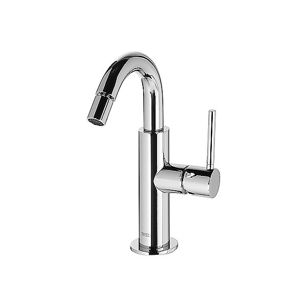 Tres Study Exclusiv Bidet Einhebel Armatur mit schwenkbarem Auslauf edelstahl 262-224-02-AC-D