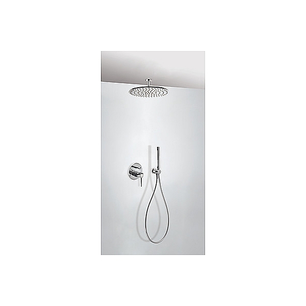 Tres Study Exclusiv Unterputz Einhebel Brause Armatur chrom mit Regenbrause und Handbrauseset 262-180-80 unter Shower Komplett Sets > Tres Serien > Tres