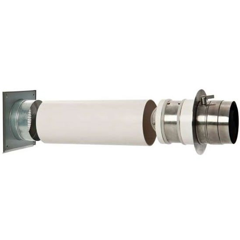 Verbrennungsluftsystem mit Doppelklappe 50-150mm (VLS) Zuluft-Set f�r Kamin