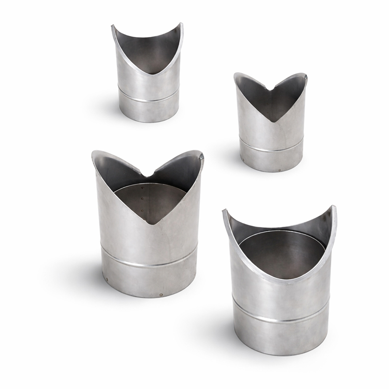Wandfutter aussen - innen Ecke doppelt f�r 2mm Rohr DN 150mm