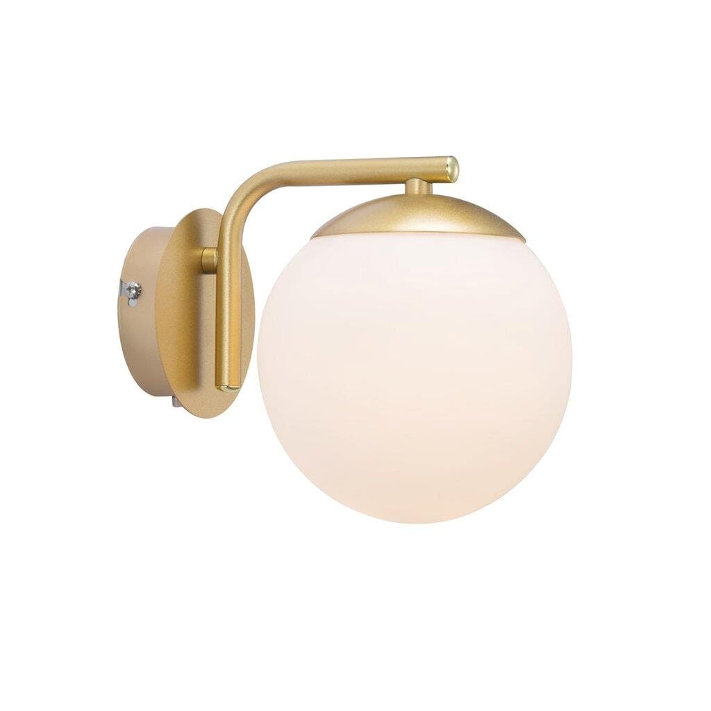 Wandlampe messing Opalglas Kugel Nordlux Grant mit E14 Fassung unter Wandleuchten > Wohnzimmerbeleuchtung > Beleuchtung