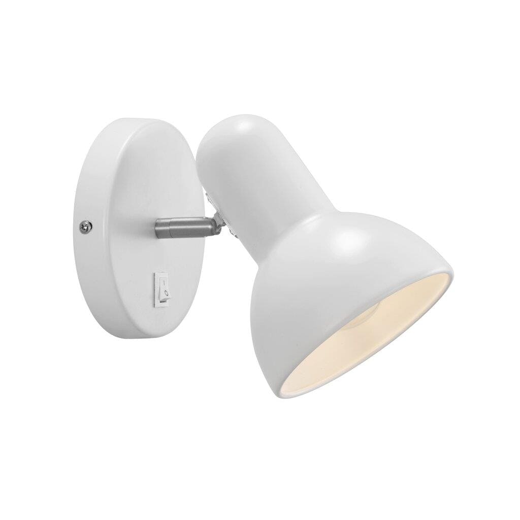 Wandlampe weiss Nordlux Texas Metall Schirm E27 mit Schalter unter Wandleuchten > Wohnzimmerbeleuchtung > Nach Raum