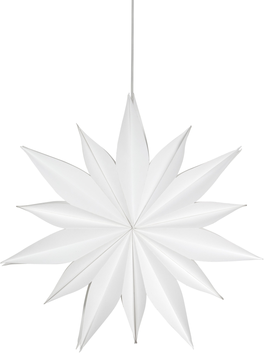 Weihnachtsstern aus dickerem Papier weiss von PR Home 60cm