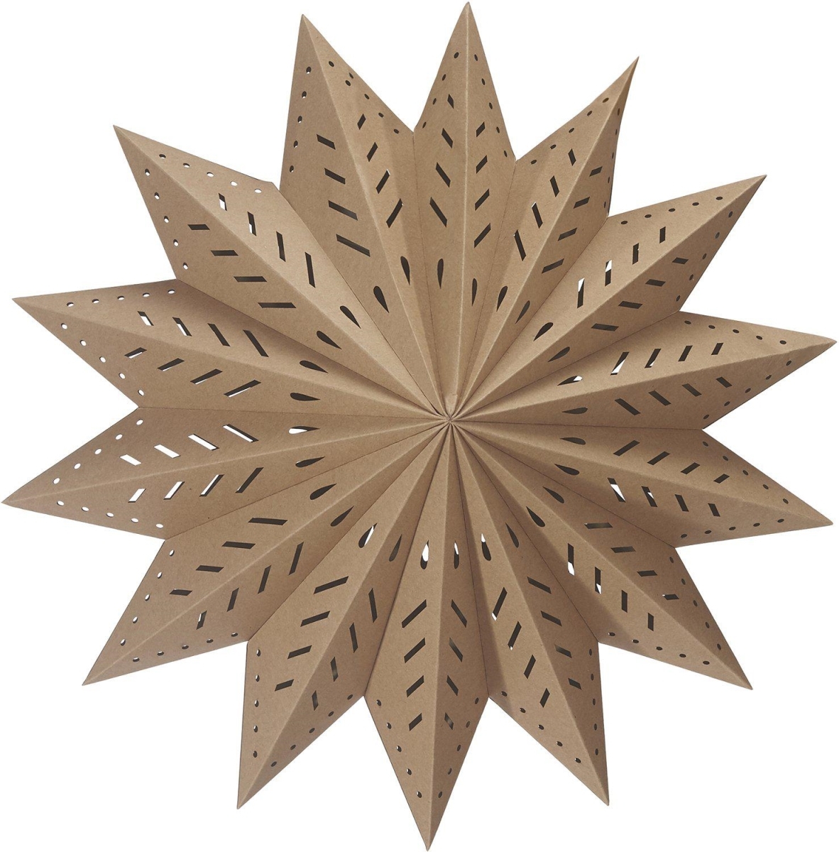 Weihnachtsstern aus Papier braun beige von PR Home 50cm unter Dekorationsleuchten > PR HOME > Root Catalog