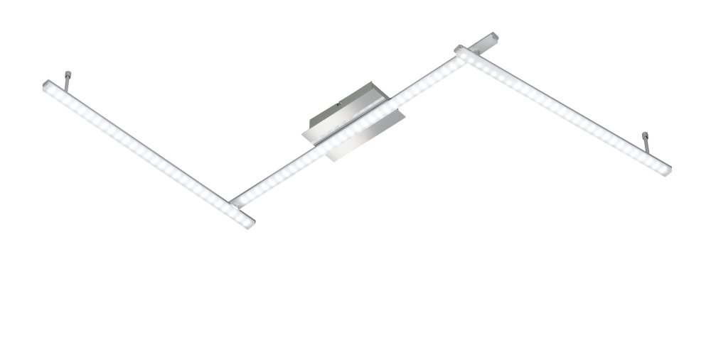 Wofi CLAY 163 LED Deckenleuchte- chrom- 180cm unter Deckenleuchten > Wohnzimmerbeleuchtung > Nach Raum