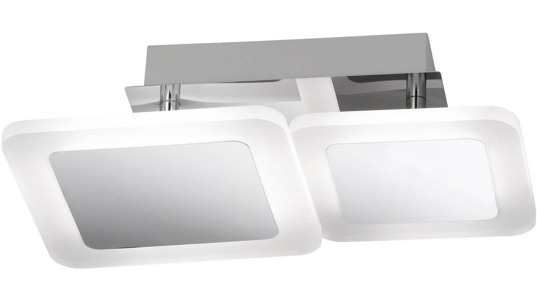 Wofi LED Deckenlampe IMPULS chrom 2 flg-