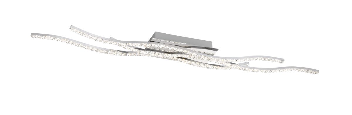 Wofi LED Deckenlampe KANSAS chrom 3 flg- lnglich unter Deckenleuchten > Wohnzimmerbeleuchtung > Beleuchtung