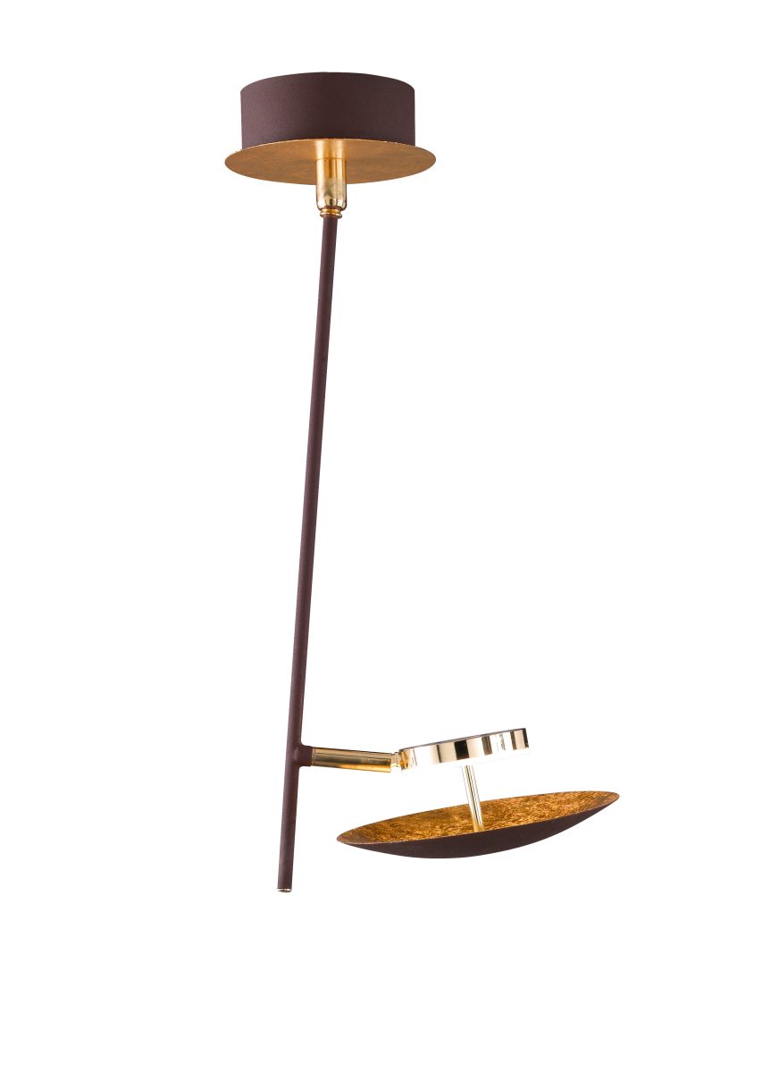 Wofi LED Deckenlampe SALEM goldfarbig 1 flg-