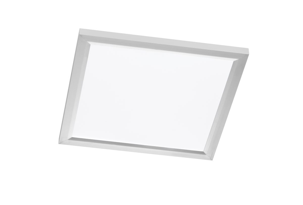 Wofi LED Deckenpanel CENTER silber 300x300mm eckig unter Einbauleuchten > Wohnzimmerbeleuchtung > Nach Raum