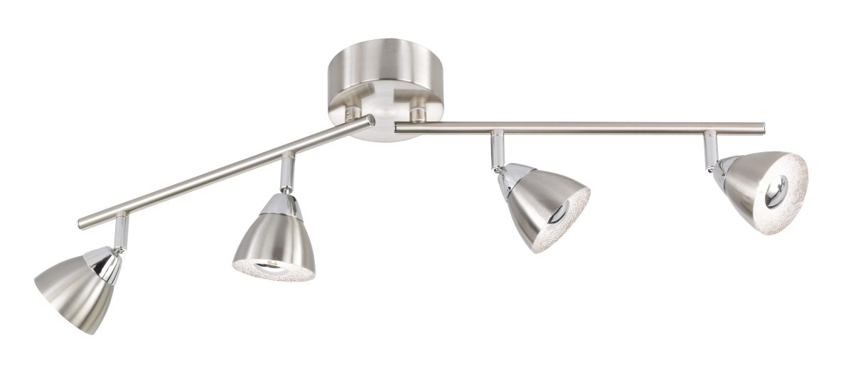 Wofi LED Deckenstrahler FRES nickel matt 4 flg-