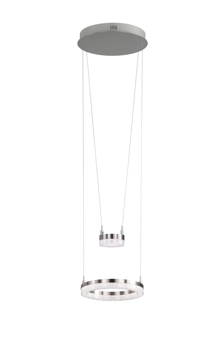 Wofi Led Hngelampe MASON nickel matt 280mm 1 flg- unter Hngeleuchten > Wohnzimmerbeleuchtung > Beleuchtung