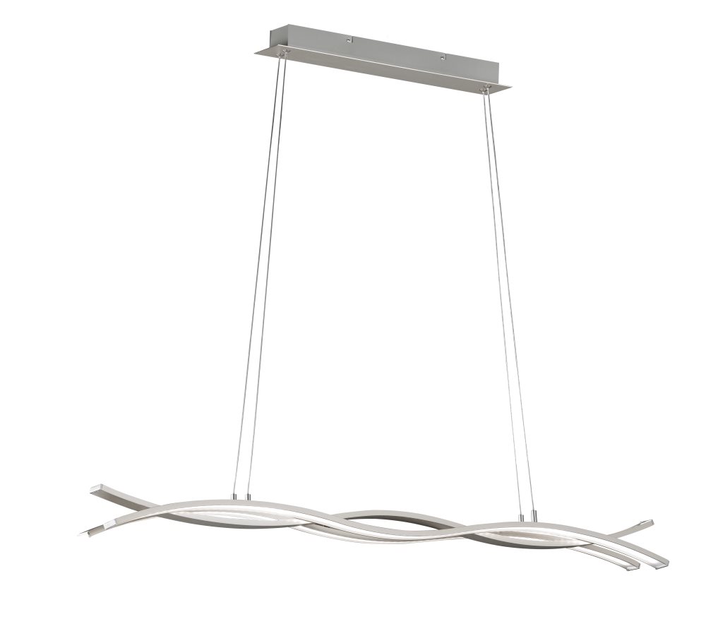 Wofi SEGURA 162 moderne LED Hngelampe- nickel eloxiert- 118-5cm