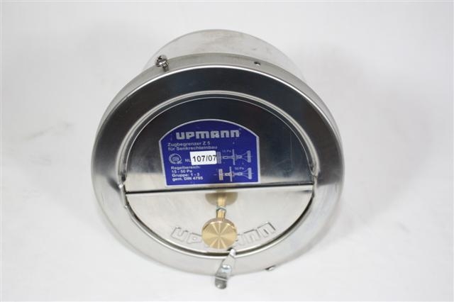 Zugbegrenzer Anschluss rund DN 130mm Ofenrohr Edelstahl